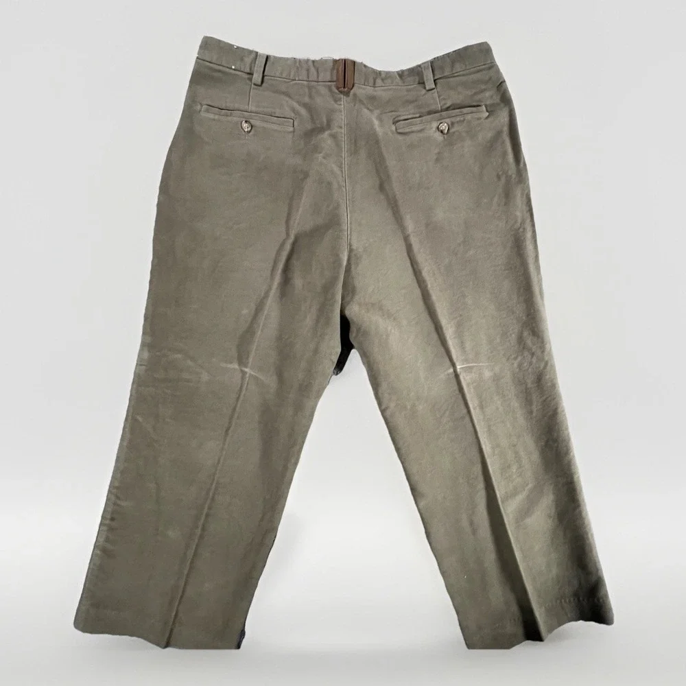 Orvis Men Size 40 Tan Suede Brown Trim Cotton Five Pocket‎ Hunting Pants